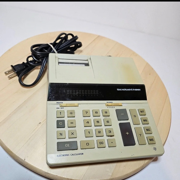 Texas Instruments TI-5040 II Electronic Adding Machine Calculator Working - Picture 1 of 7